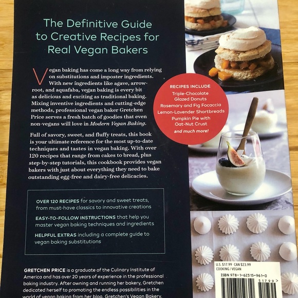 NEW Modern Vegan Baking Paperback (285Pages) - Picture 2 of 4